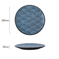 Seigaiha Ceramic Dinner Plate 11"