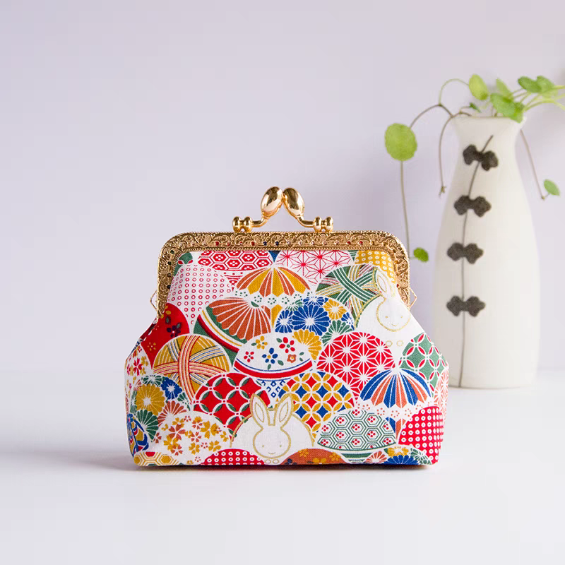 Japanese Motifs Hiding Rabbit Coin Purse