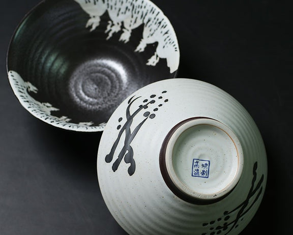 Traditional Japanese Noodle Bowl 2-Piece Set | Japanese Dinnerware ...