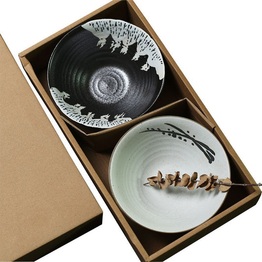 Traditional Japanese Noodle Bowl 2-Piece Set