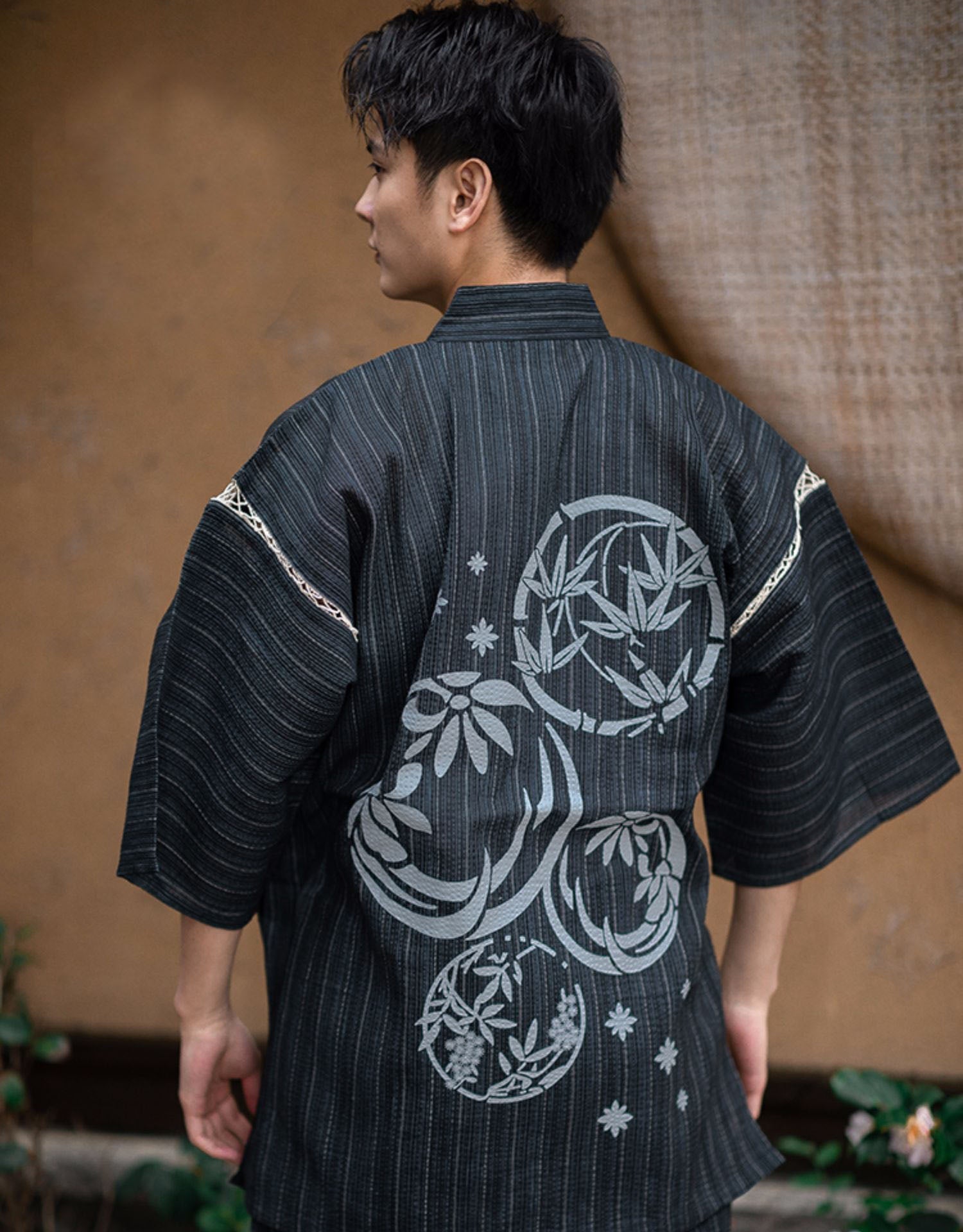 Bamboo Print Jinbei Homewear