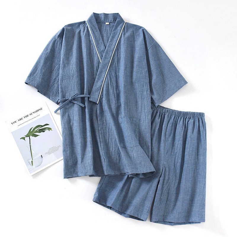 Japanese Summer Sleepwear Set | Kimono & Yukata | Seigaiha