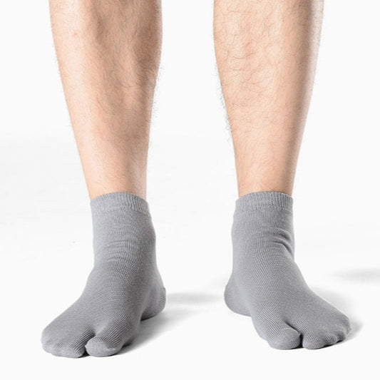 Grey Men Flip Flop Socks