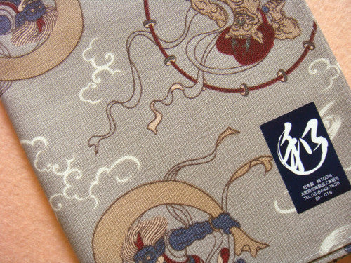 Fujin & Raijin Handkerchief