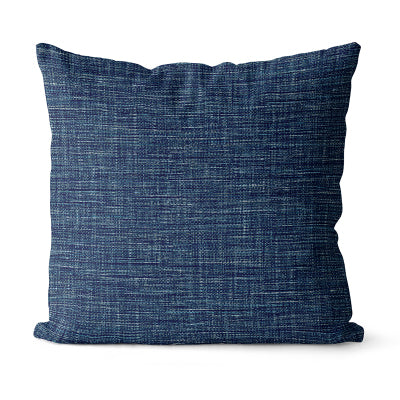 Indigo Blue Throw Pillow Cushion Cover