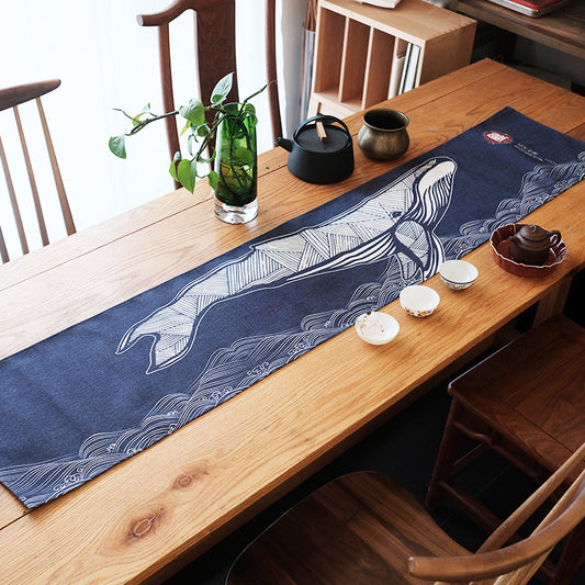 Japanese Table Runner [Whale]