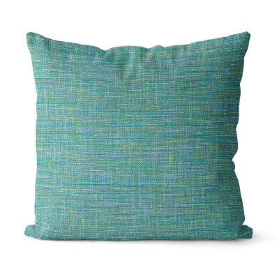 Linen Green Throw Pillow Cushion Cover