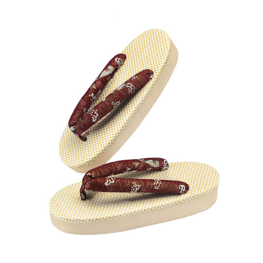 Zori Sandals Home Slippers 【Red Wave】
