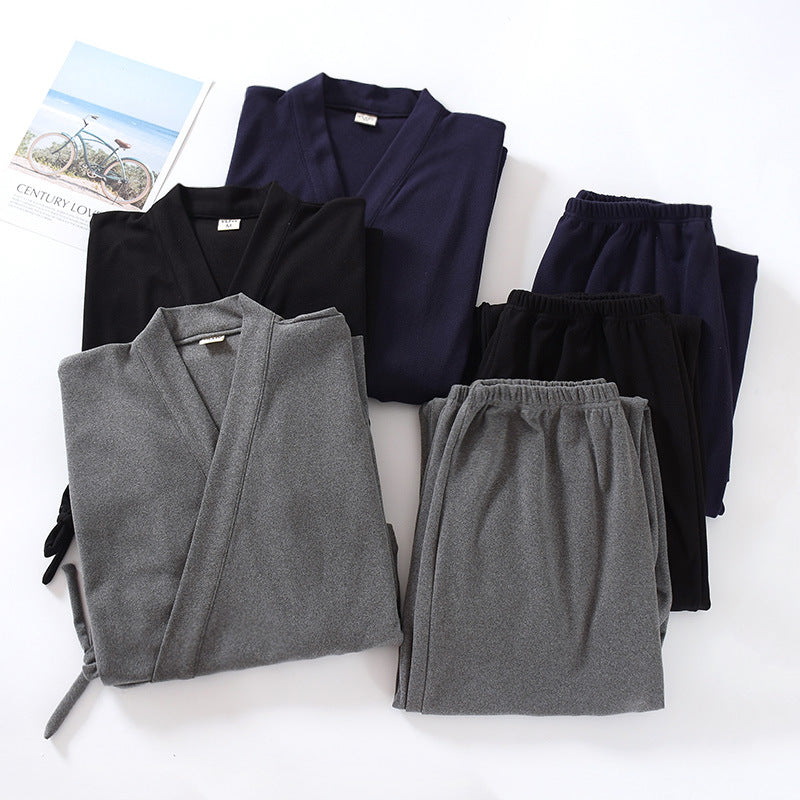 Relaxed Fit Super Warm Japanese Pajamas Set