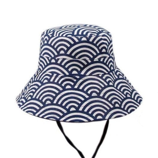 Reversible Seigaiha Bucket Hat