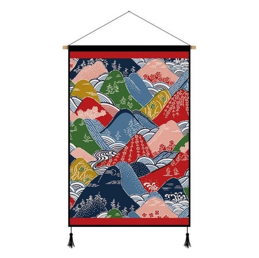 Japanese Wall Hanging Poster [Mountains]