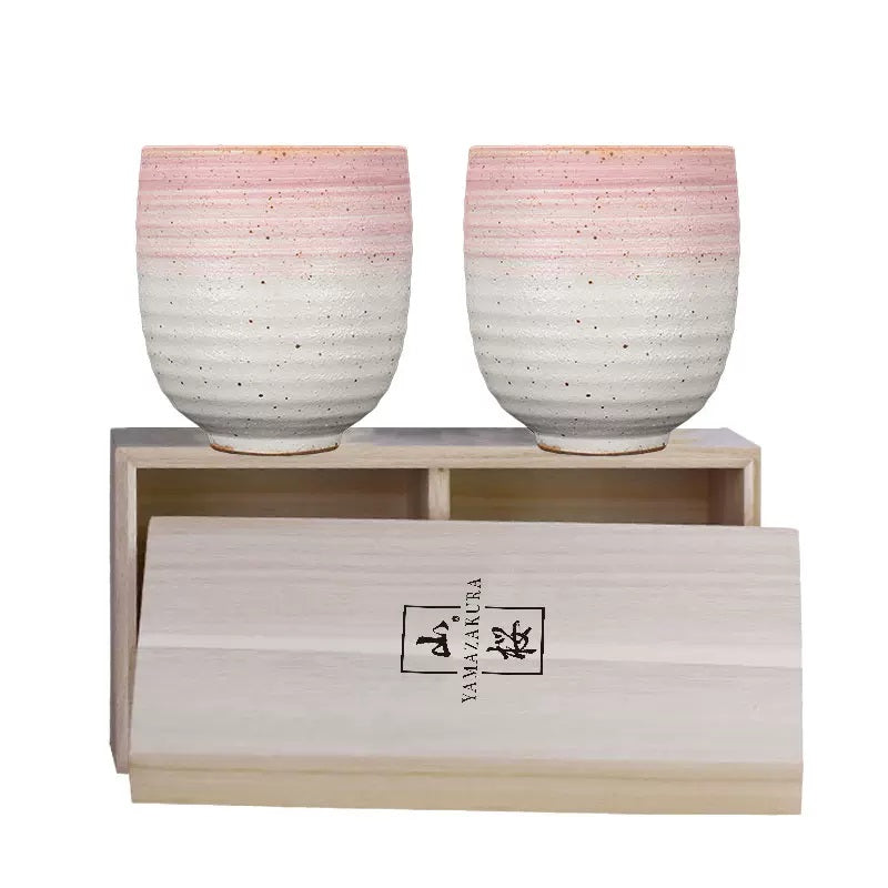 Vintage Sakura Pink Tea Cup Set of 2