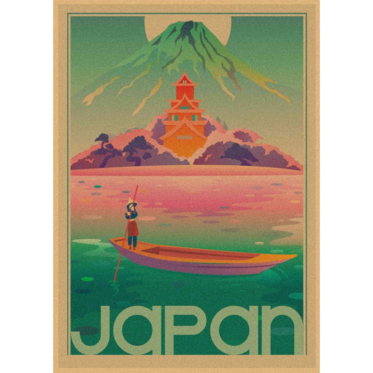 Vintage Travel Japan Poster [The Castle]