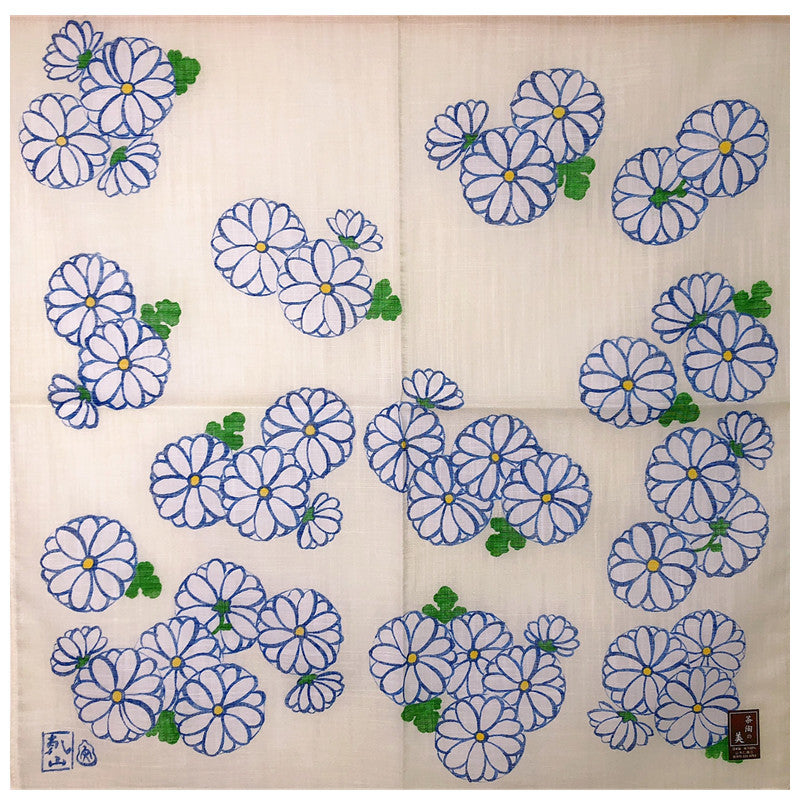White Daisy Handkerchief