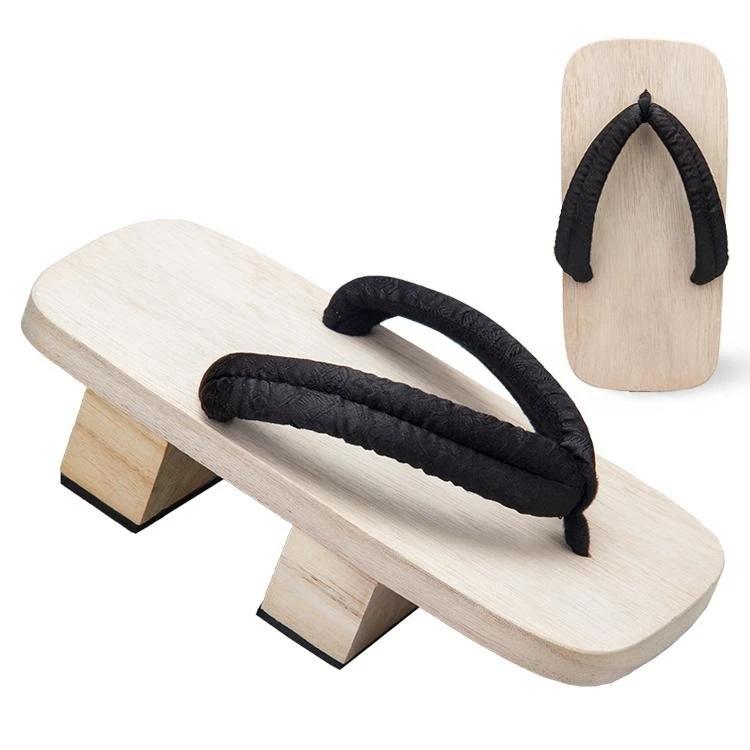 Black Straps Geta Sandals